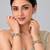 Gold plated classic moissanite polki statement bangles