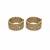 Gold plated heritage moissanite polki statement bangles