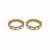 Gold plated moissanite polki stone bangles