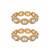 Gold plated moissanite polki statement bangles