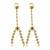 Gold plated kundan pearl chain haath phool