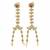 Gold plated kundan pearl chain haath phool