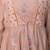 Beige embroidered mul chanderi long gown set of 2
