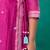 Fuschia embroidered gown dupatta set of 2
