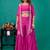 Fuschia embroidered mul chanderi sharara set of 3