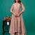 Beige embroidered mul chanderi dress set of 1