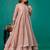 Beige embroidered mul chanderi dress set of 1