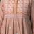 Beige embroidered mul chanderi dress set of 1