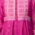 Fuschia embroidered mul chanderi dress set of 1