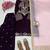 Wine purple velvet kurti palazzo set