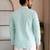 Green color smart designer printed short kurta for men's festive looks