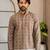 Multicolor smart designer printed short kurta for men's festive looks