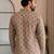 Multicolor smart designer printed short kurta for men's festive looks