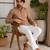 Peach color smart designer printed short kurta for men's festive looks