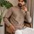Mouve color smart designer printed short kurta for men's festive looks