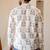 Ethnic cream color swiss linen fabric designer printed casual short kurta for men's