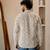 Off white color smart and ethnic swiss linen fabric fetive printed short kurta for men's trendy looks