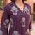 Burgundy  pure cotton printed kurti for women