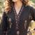 Black  pure cotton printed kurti for women