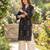 Black  pure cotton printed kurti for women