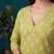 Yellow  pure cotton printed kurti for women