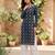 Blue  pure cotton printed kurti for women