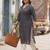 Blue  pure cotton printed kurti for women