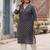 Blue  pure cotton printed kurti for women