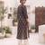 Blue  pure cotton printed kurti for women