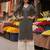 Black  pure cotton printed kurti for women