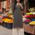Black  pure cotton printed kurti for women
