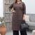 Black  pure cotton printed kurti for women