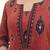 Maroon  pure cotton printed kurti for women