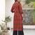 Maroon  pure cotton printed kurti for women