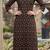Black  pure cotton printed kurti for women