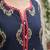 Blue  pure cotton printed kurti for women