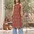 Maroon  pure cotton printed kurti for women