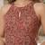 Maroon  pure cotton printed kurti for women