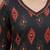 Black  pure cotton printed kurti for women