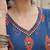 Blue  pure cotton printed kurti for women