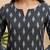 Black  pure cotton printed kurti for women