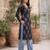 Black  pure cotton printed kurti for women