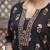 Black  pure cotton printed kurti for women