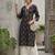 Black  pure cotton printed kurti for women