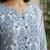 Off white  pure cotton printed kurti for women