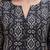 Black  pure cotton printed kurti for women
