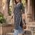 Black  pure cotton printed kurti for women