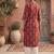 Maroon  pure cotton printed kurti for women