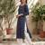 Blue  pure cotton printed kurti for women