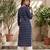 Blue  pure cotton printed kurti for women